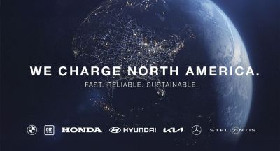 red de carga eléctrica en Norteamérica