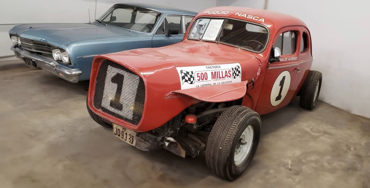 El ladrillo se encuentra en exhibición en el museo de autos Nicolini