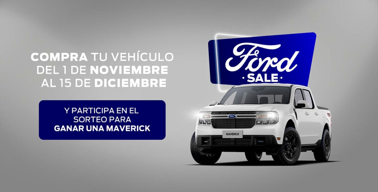 Ford Sale 2023: ¡Descuentos Irresistibles y Sorteo de una Maverick en una Experiencia Única de Compra