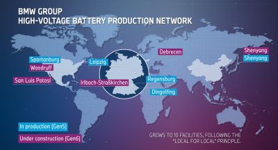 BMW expande su red global de producción de baterías de alto voltaje