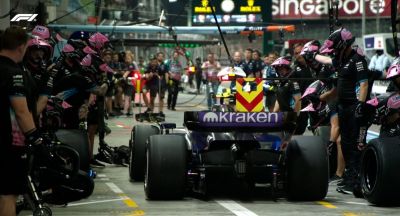 Franco Colapinto completa su primer día de prácticas en el GP de Singapur