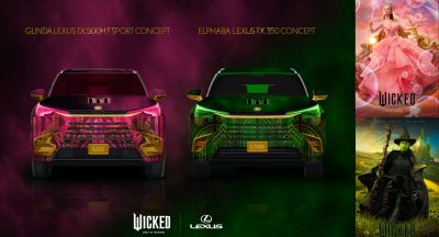 Lexus presenta dos vehículos personalizados inspirados en la película Wicked