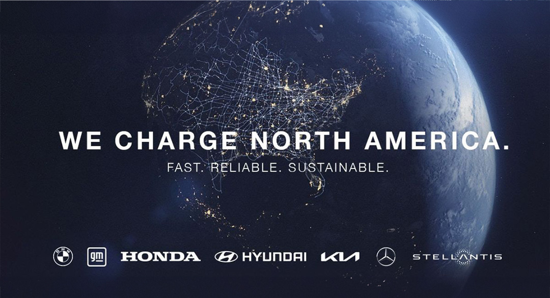 red de carga eléctrica en Norteamérica