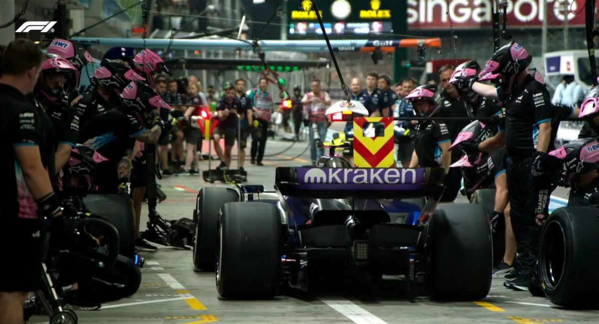 Franco Colapinto completa su primer día de prácticas en el GP de Singapur