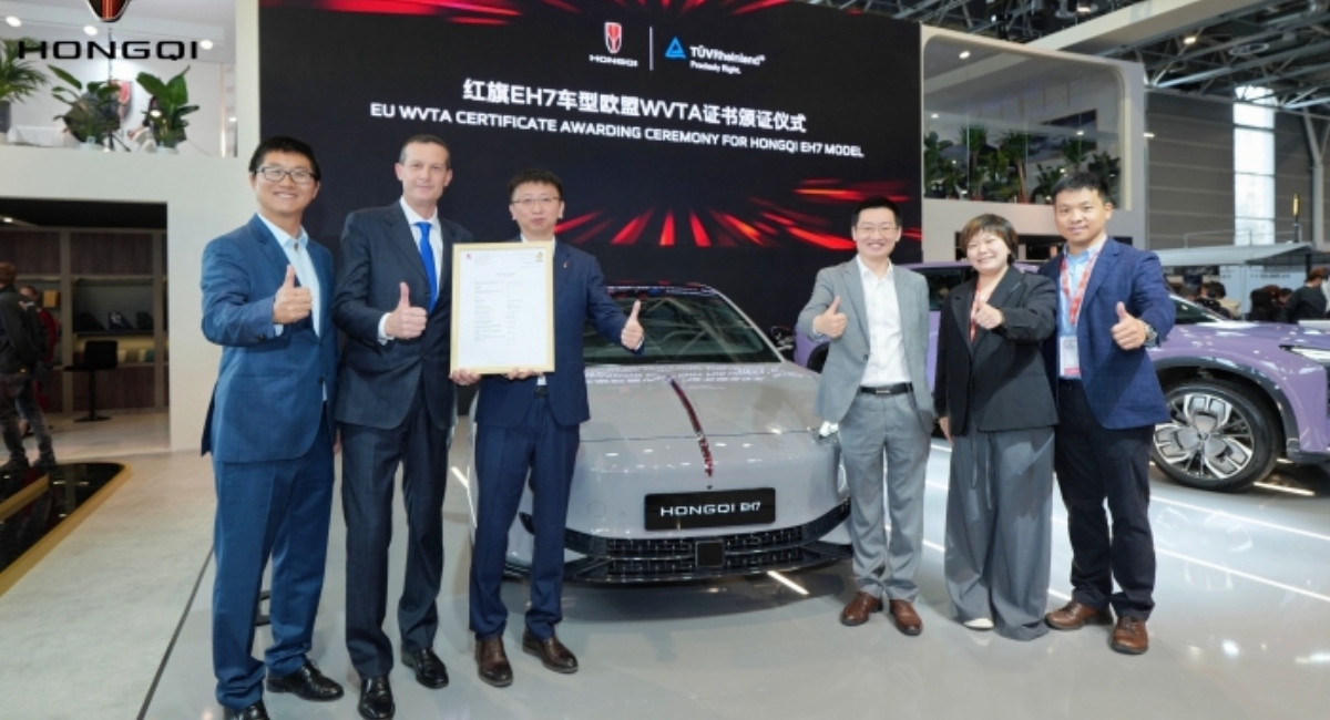 Hongqi EH7 recibe la certificación de la Unión Europea