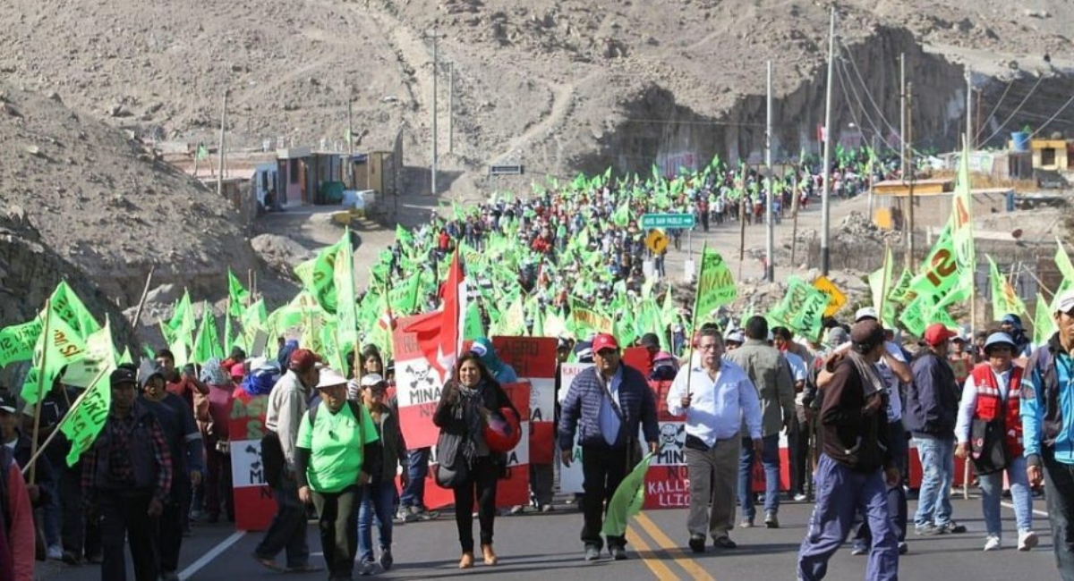 Pobladores del Valle de Tambo amenazan con paro indefinido en el proyecto Tia Maria