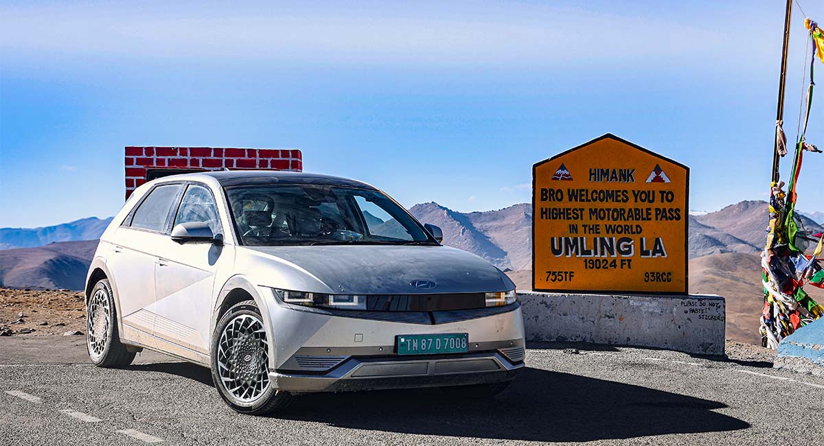 Hyundai IONIQ 5 rompe récord de altitud en India