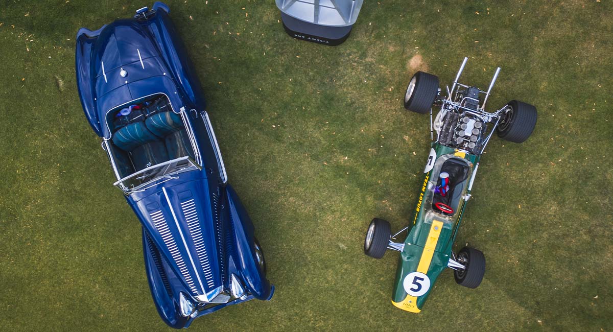 Alfa Romeo 8C 2900 y Lotus 49