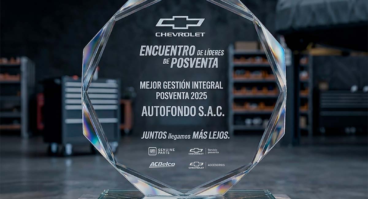 Autofondo es reconocido como el mejor concesionario Chevrolet en Perú en posventa 2025